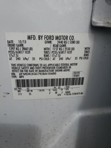 Photo 11 VIN: 2FMDK3GC7EBA15450 - FORD EDGE 