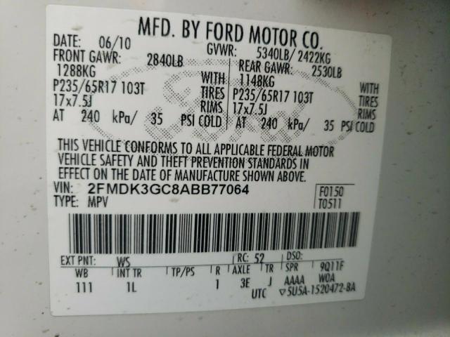 Photo 9 VIN: 2FMDK3GC8ABB77064 - FORD EDGE SE 