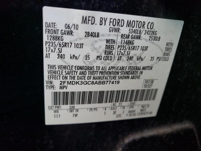 Photo 9 VIN: 2FMDK3GC8ABB77419 - FORD EDGE SE 