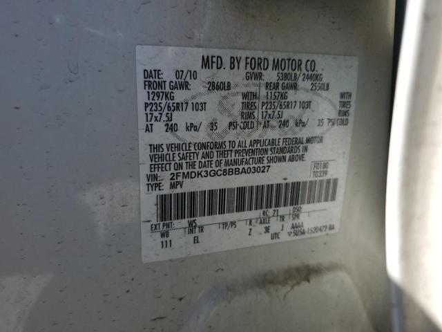 Photo 13 VIN: 2FMDK3GC8BBA03027 - FORD EDGE 