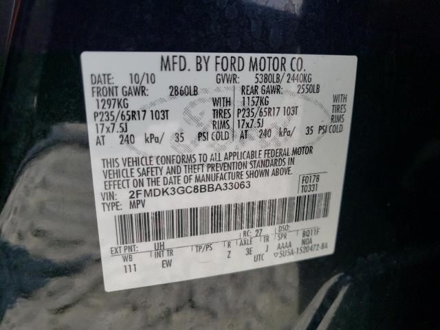 Photo 13 VIN: 2FMDK3GC8BBA33063 - FORD EDGE SE 