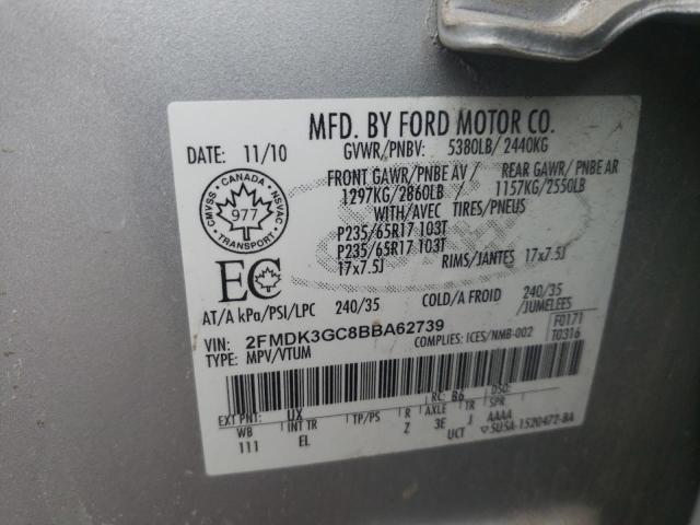 Photo 12 VIN: 2FMDK3GC8BBA62739 - FORD EDGE SE 