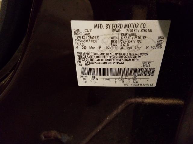 Photo 9 VIN: 2FMDK3GC8BBB13544 - FORD EDGE SE 