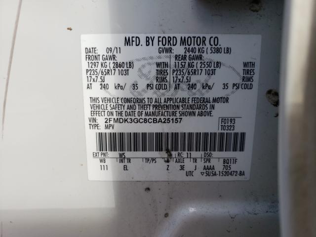 Photo 9 VIN: 2FMDK3GC8CBA25157 - FORD EDGE SE 