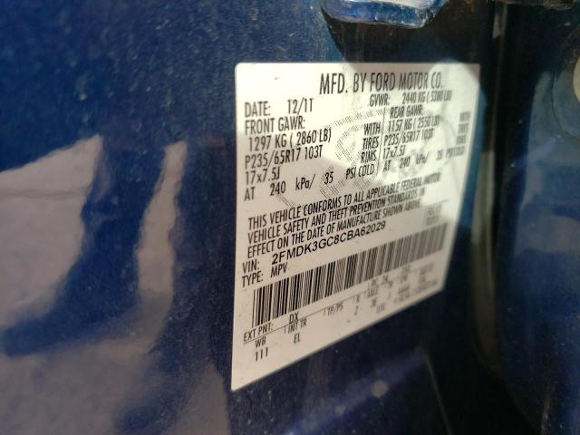 Photo 12 VIN: 2FMDK3GC8CBA62029 - FORD EDGE 