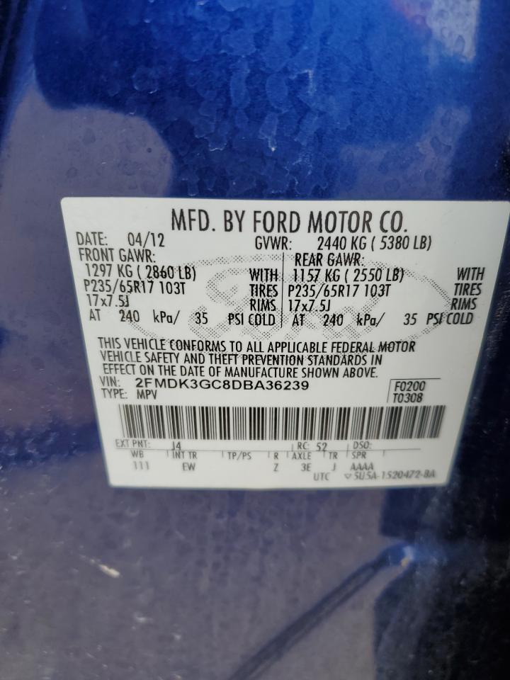 Photo 11 VIN: 2FMDK3GC8DBA36239 - FORD EDGE 