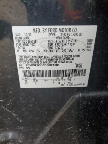 Photo 12 VIN: 2FMDK3GC8DBB21081 - FORD EDGE SE 