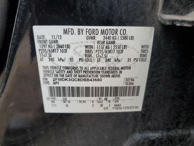 Photo 12 VIN: 2FMDK3GC8DBB43680 - FORD EDGE SE 