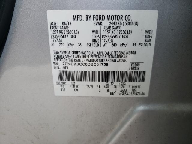 Photo 9 VIN: 2FMDK3GC8DBC61759 - FORD EDGE SE 