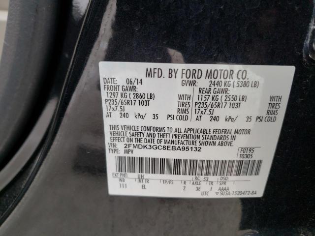 Photo 9 VIN: 2FMDK3GC8EBA95132 - FORD EDGE SE 