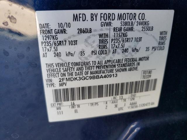 Photo 11 VIN: 2FMDK3GC9BBA40913 - FORD EDGE SE 