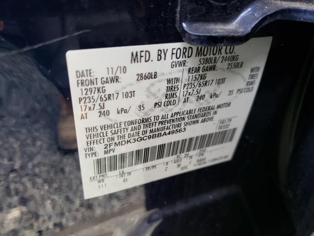 Photo 9 VIN: 2FMDK3GC9BBA49563 - FORD EDGE SE 