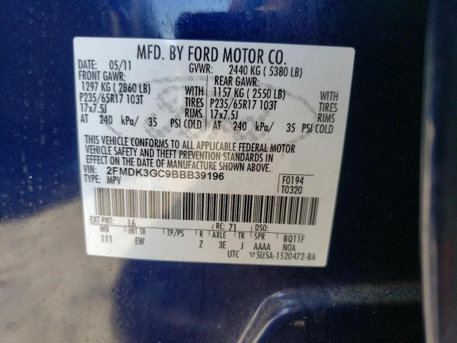 Photo 12 VIN: 2FMDK3GC9BBB39196 - FORD EDGE SE 