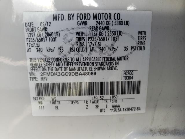 Photo 9 VIN: 2FMDK3GC9DBA48089 - FORD EDGE SE 