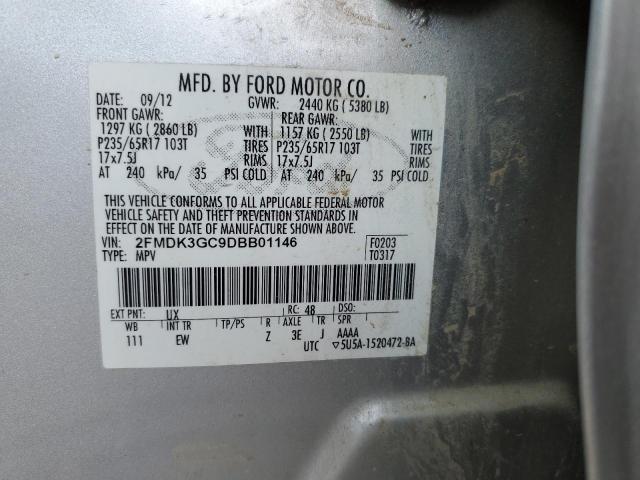 Photo 13 VIN: 2FMDK3GC9DBB01146 - FORD EDGE SE 