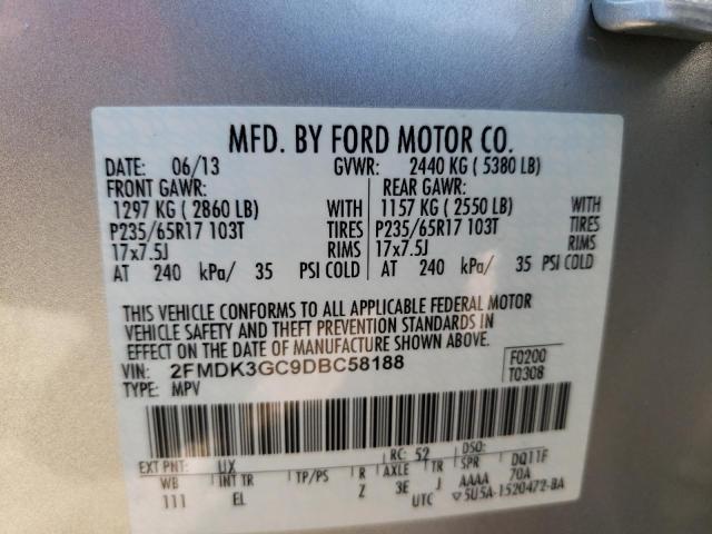 Photo 11 VIN: 2FMDK3GC9DBC58188 - FORD EDGE SE 