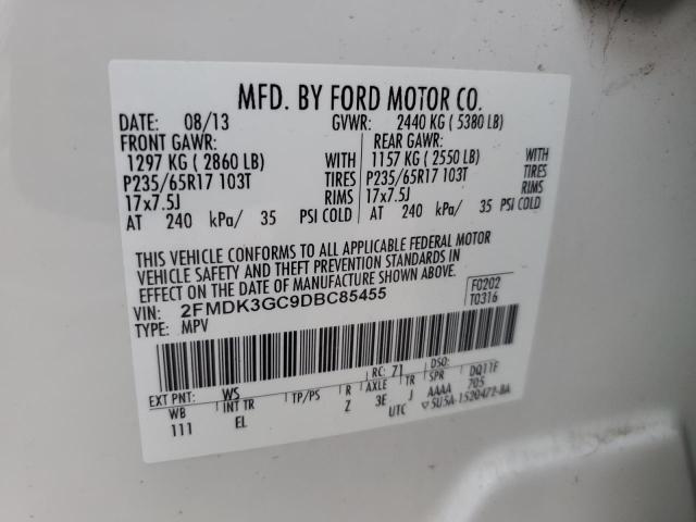 Photo 12 VIN: 2FMDK3GC9DBC85455 - FORD EDGE 