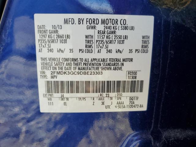 Photo 12 VIN: 2FMDK3GC9DBE23303 - FORD EDGE 