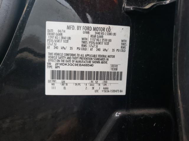 Photo 9 VIN: 2FMDK3GC9EBA68540 - FORD EDGE SE 