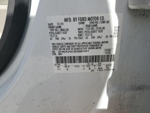 Photo 12 VIN: 2FMDK3GC9EBB81601 - FORD EDGE SE 