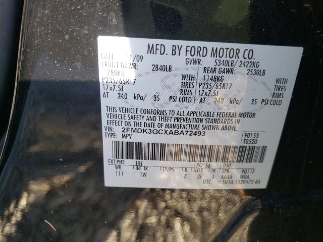 Photo 9 VIN: 2FMDK3GCXABA72493 - FORD EDGE SE 