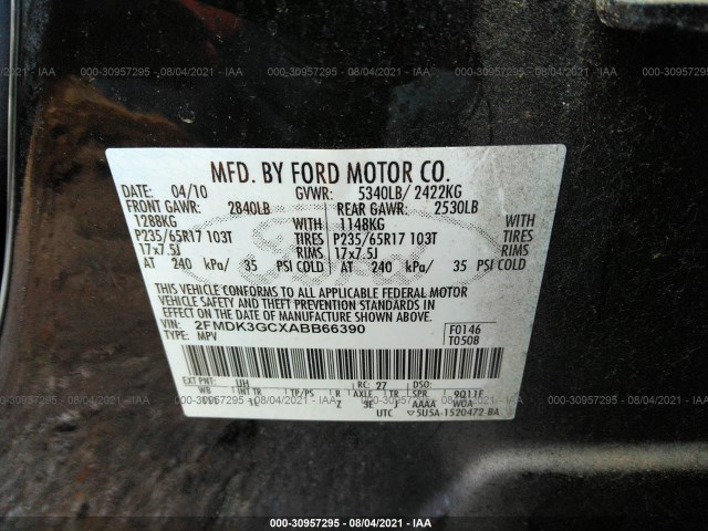 Photo 8 VIN: 2FMDK3GCXABB66390 - FORD EDGE 