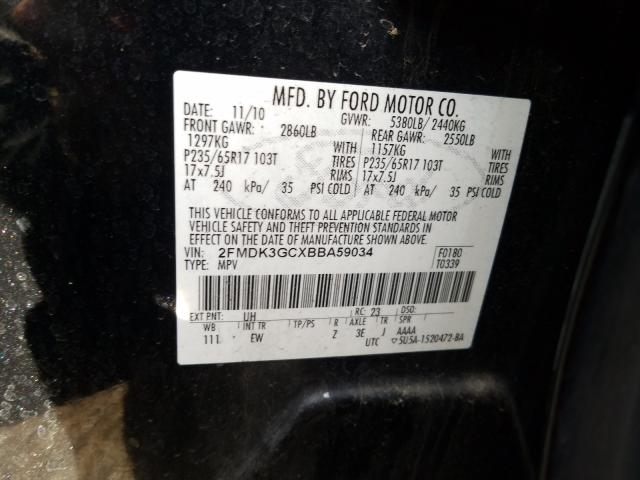 Photo 9 VIN: 2FMDK3GCXBBA59034 - FORD EDGE SE 