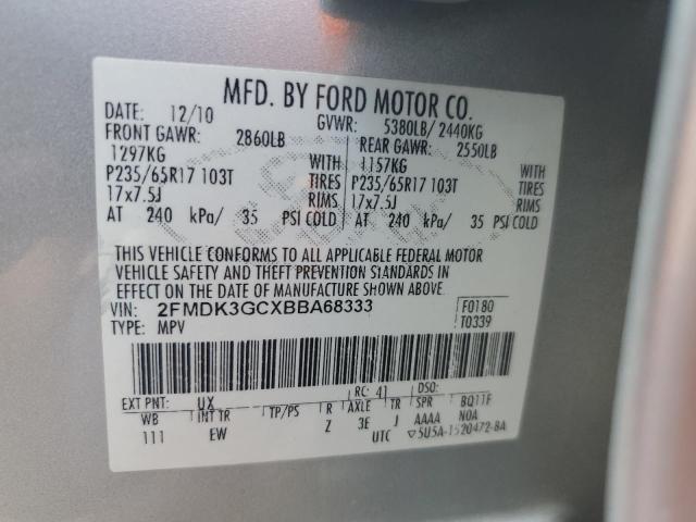 Photo 11 VIN: 2FMDK3GCXBBA68333 - FORD EDGE SE 