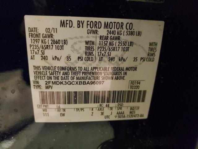 Photo 9 VIN: 2FMDK3GCXBBA96097 - FORD EDGE SE 