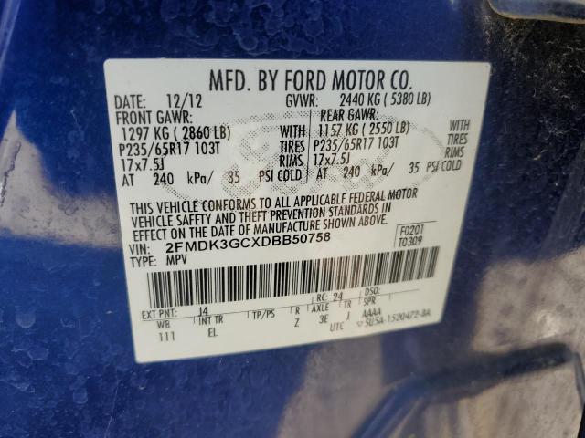 Photo 13 VIN: 2FMDK3GCXDBB50758 - FORD EDGE SE 