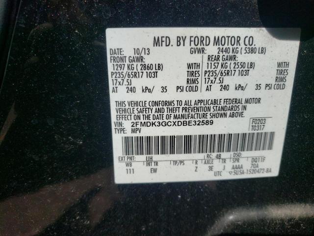 Photo 9 VIN: 2FMDK3GCXDBE32589 - FORD EDGE SE 