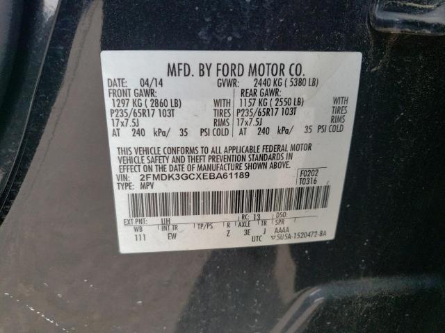 Photo 12 VIN: 2FMDK3GCXEBA61189 - FORD EDGE SE 