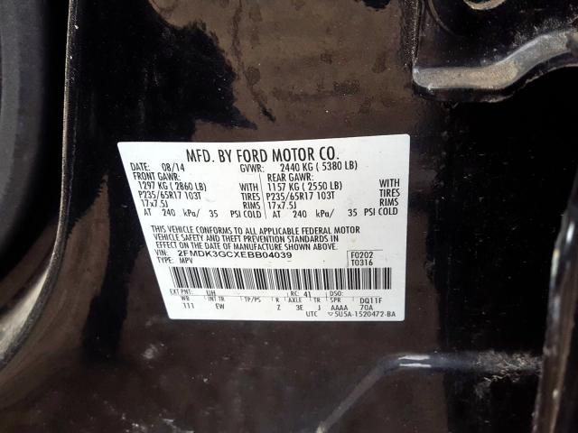 Photo 9 VIN: 2FMDK3GCXEBB04039 - FORD EDGE SE 