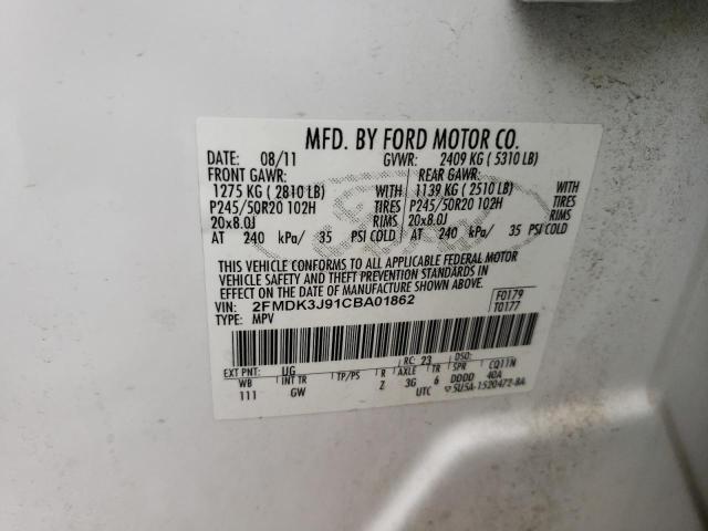 Photo 12 VIN: 2FMDK3J91CBA01862 - FORD EDGE SEL 