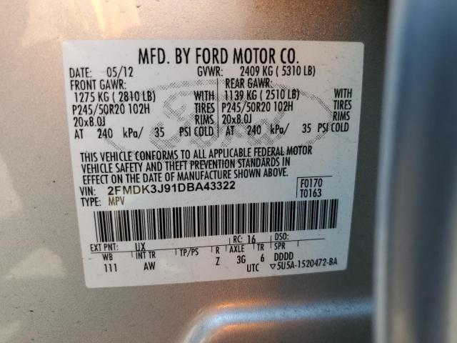 Photo 11 VIN: 2FMDK3J91DBA43322 - FORD EDGE 