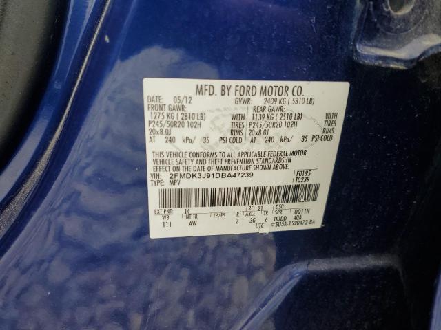 Photo 12 VIN: 2FMDK3J91DBA47239 - FORD EDGE SEL 