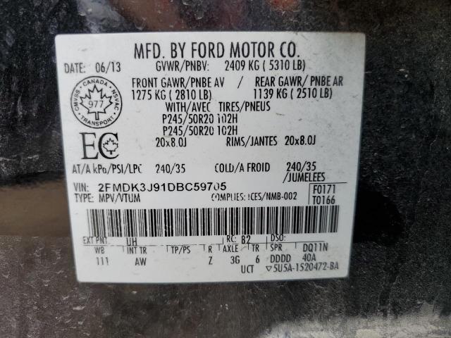 Photo 12 VIN: 2FMDK3J91DBC59705 - FORD EDGE SEL 