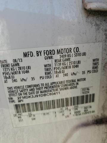 Photo 12 VIN: 2FMDK3J91DBC80411 - FORD EDGE 