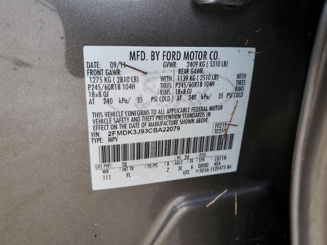 Photo 13 VIN: 2FMDK3J93CBA22079 - FORD EDGE SEL 