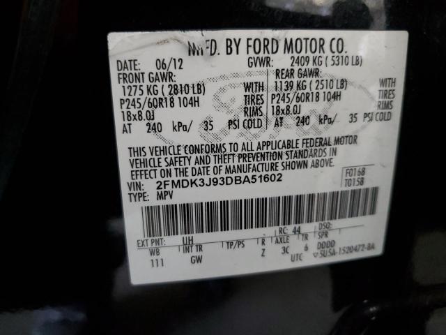 Photo 13 VIN: 2FMDK3J93DBA51602 - FORD EDGE 