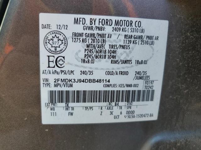 Photo 13 VIN: 2FMDK3J94DBB48114 - FORD EDGE 