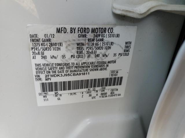 Photo 13 VIN: 2FMDK3J95CBA91811 - FORD EDGE SEL 