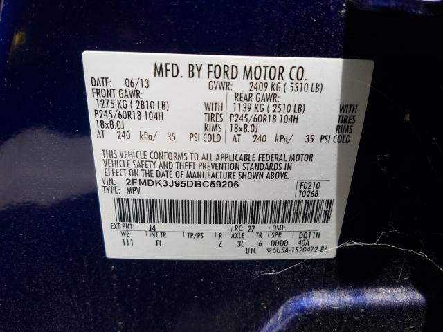 Photo 9 VIN: 2FMDK3J95DBC59206 - FORD EDGE SEL 