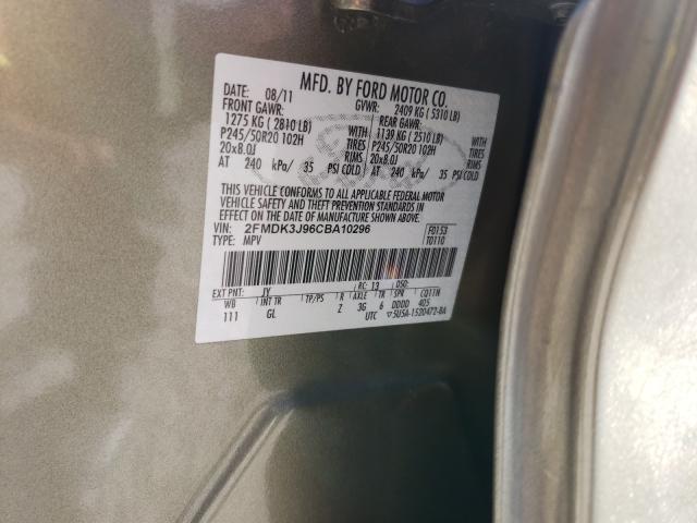 Photo 9 VIN: 2FMDK3J96CBA10296 - FORD EDGE SEL 