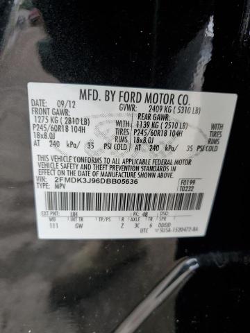 Photo 12 VIN: 2FMDK3J96DBB05636 - FORD EDGE 