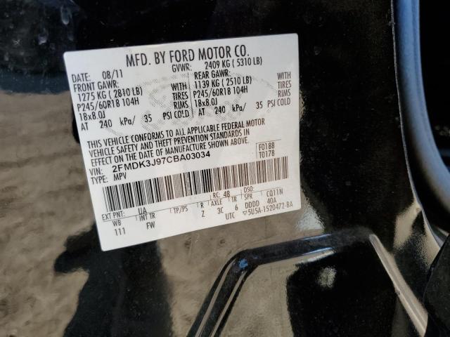 Photo 9 VIN: 2FMDK3J97CBA03034 - FORD EDGE SEL 