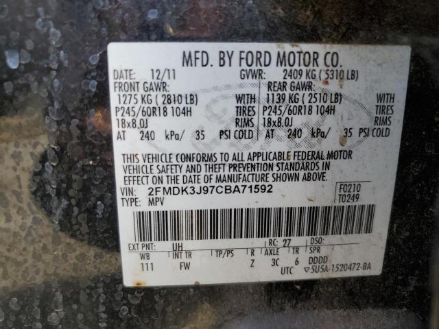 Photo 12 VIN: 2FMDK3J97CBA71592 - FORD EDGE 