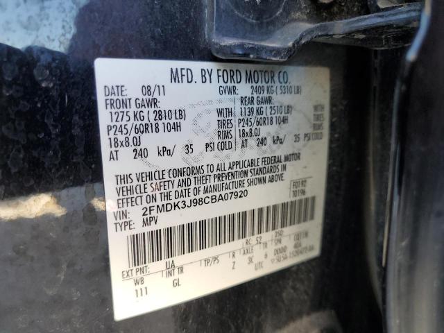 Photo 12 VIN: 2FMDK3J98CBA07920 - FORD EDGE SEL 