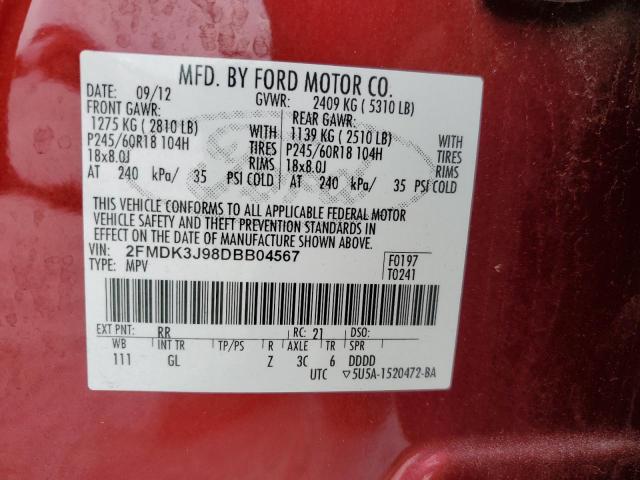 Photo 13 VIN: 2FMDK3J98DBB04567 - FORD EDGE 