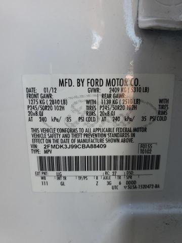 Photo 13 VIN: 2FMDK3J99CBA88409 - FORD EDGE SEL 